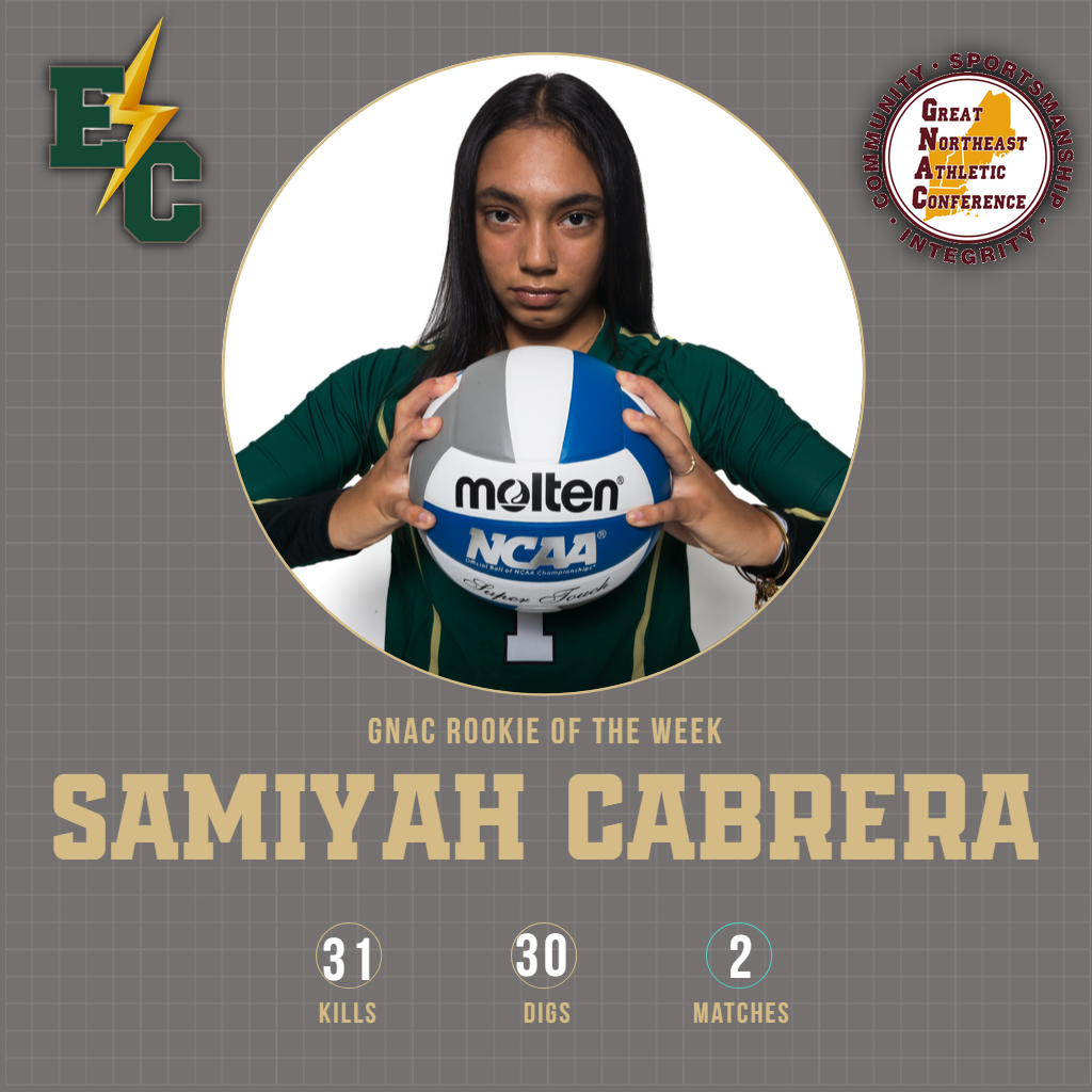Cabrera Named as GNAC Rookie of the Week