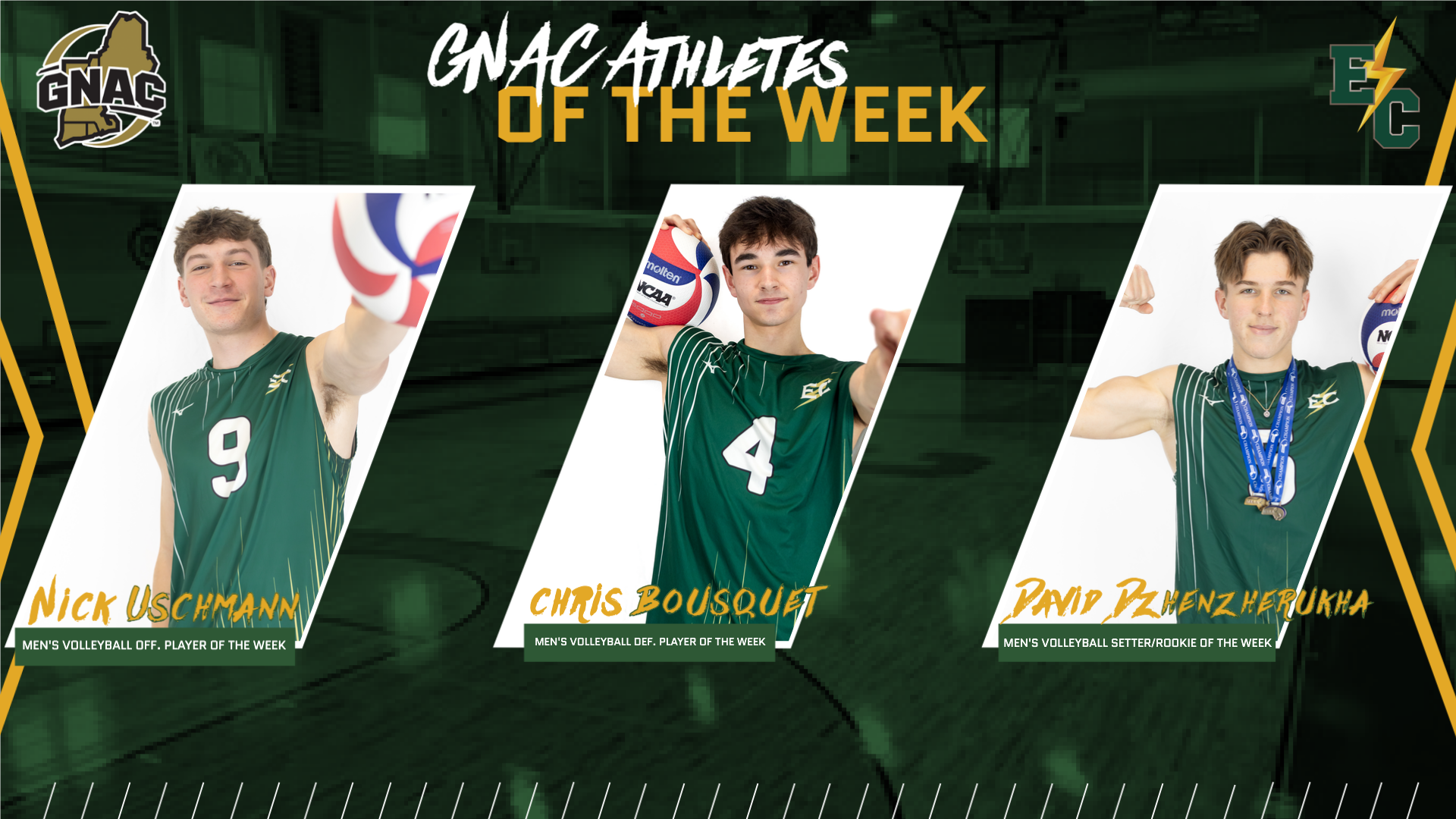 Men's Volleyball Sweeps GNAC Weekly Awards