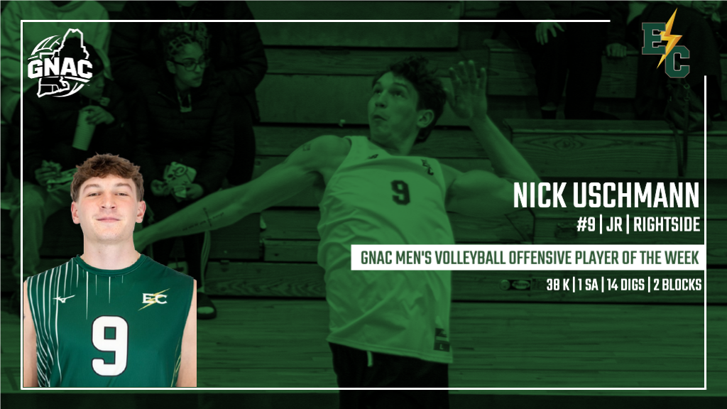 Uschmann Earns GNAC Men's Volleyball Offensive Player of the Week