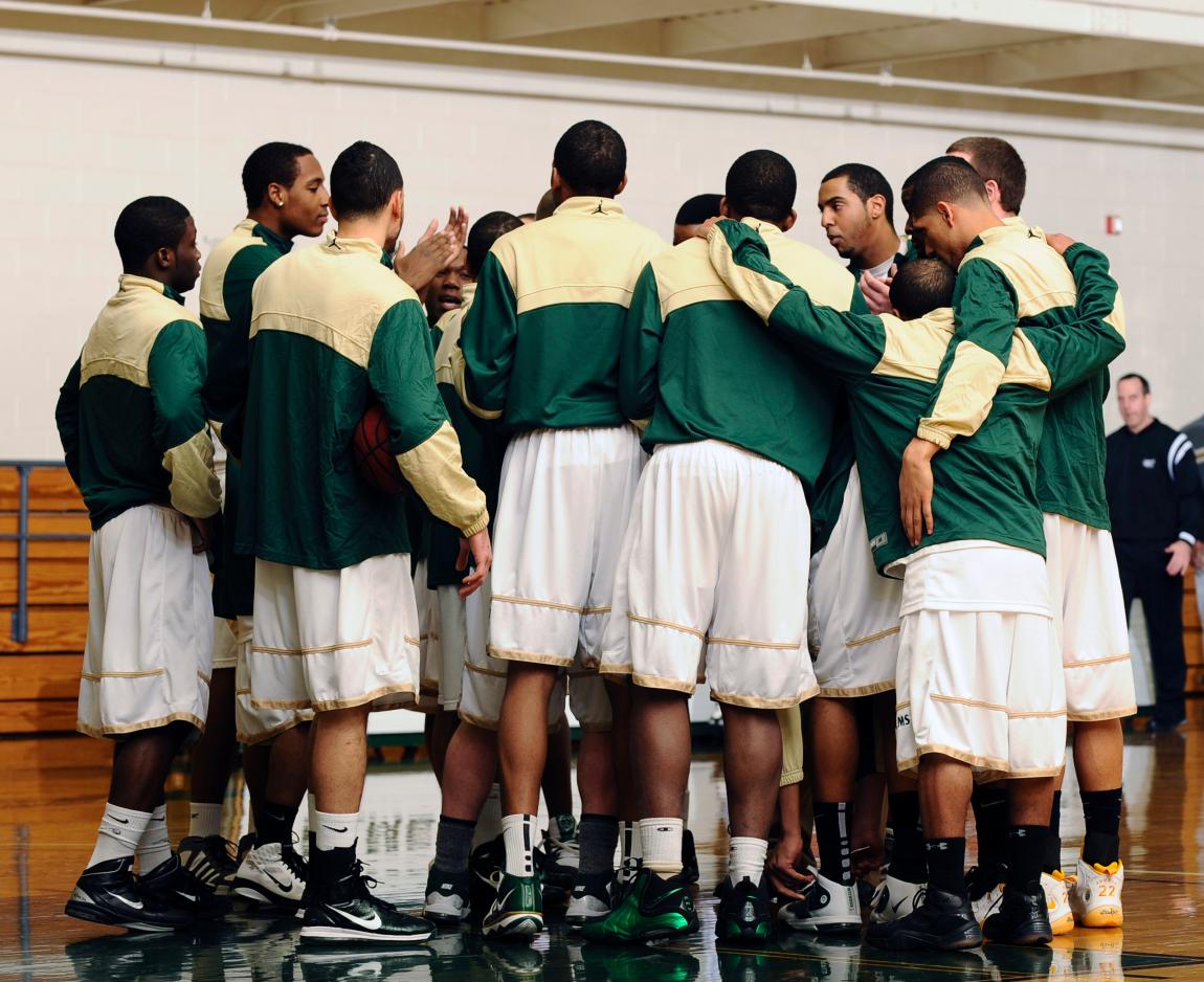 Men's Basketball Lends a Helping Hand to Manhattanville College's "AJ5 Fund"