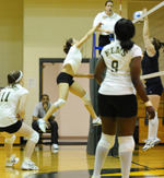 Women's Volleyball Rallies Past Mitchell, 3-2