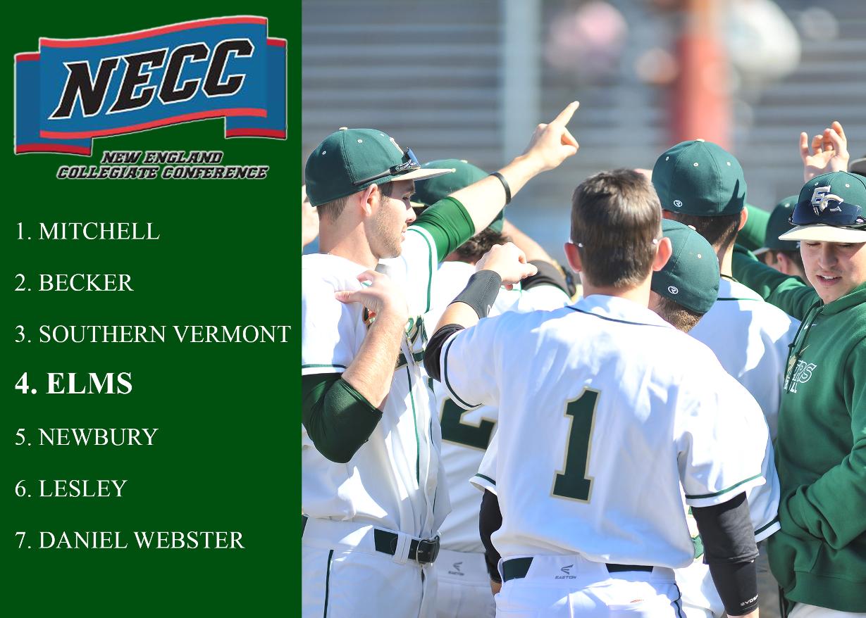 Baseball Picked Fourth in NECC Preseason Poll