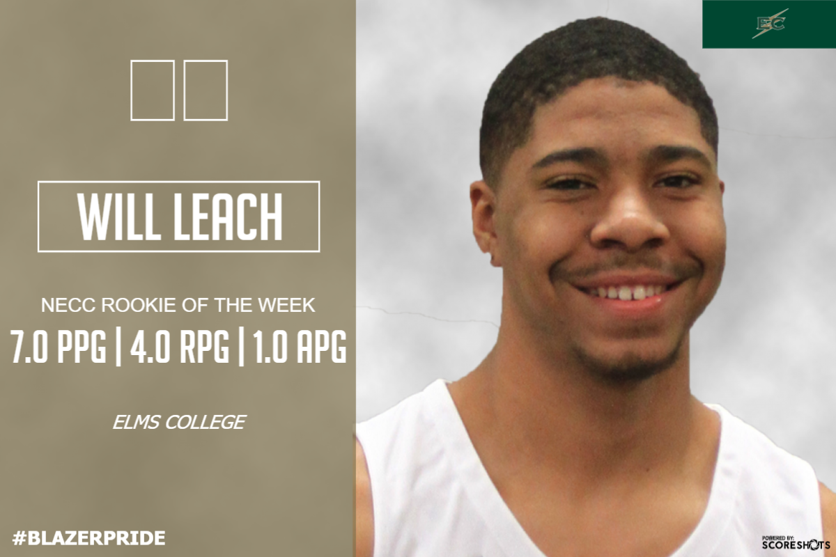 Leach Selected As NECC Men's Hoops Rookie Of The Week