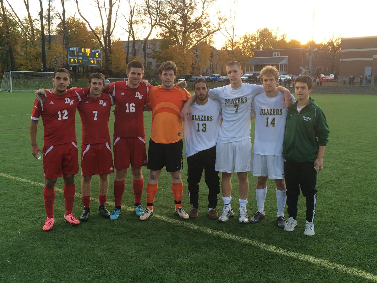 Men's Soccer Falls to DWC in NECC Championship Game