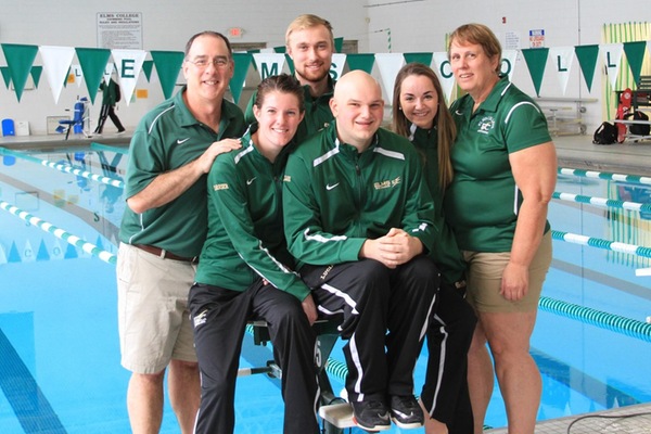 Elms Swimming Falls Short Against Regis On Senior Day