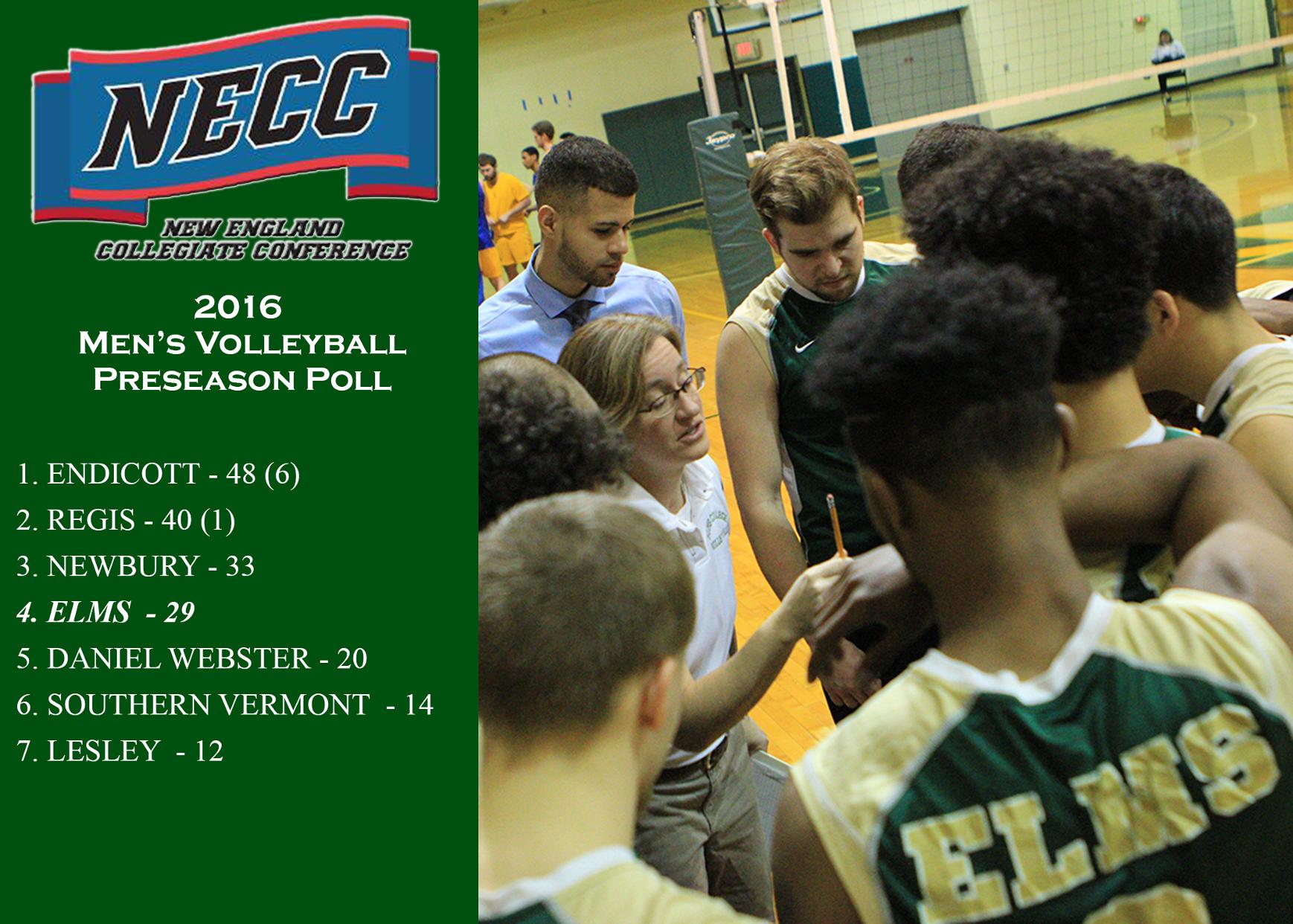 Men's Volleyball Picked Fourth In NECC Preseason Poll