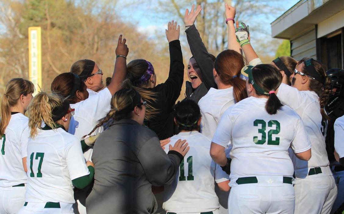 Softball Rallies Over Regis in NECC Playoffs