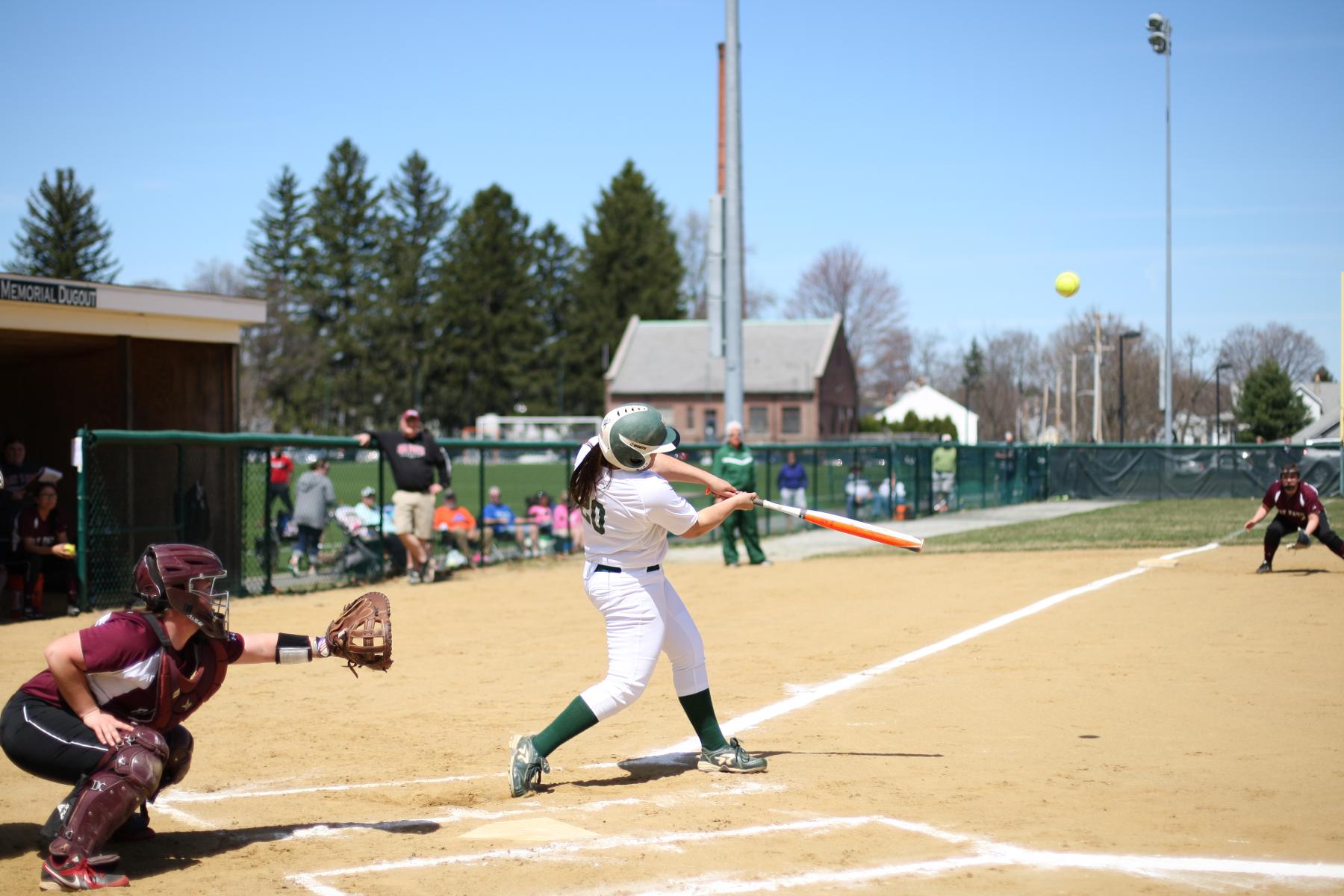 Softball Splits Home Opener With Johnson State