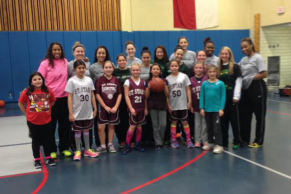Women&rsquo;s Basketball Runs Clinic with St. Stanislaus Fourth Grade Girls Basketball Team