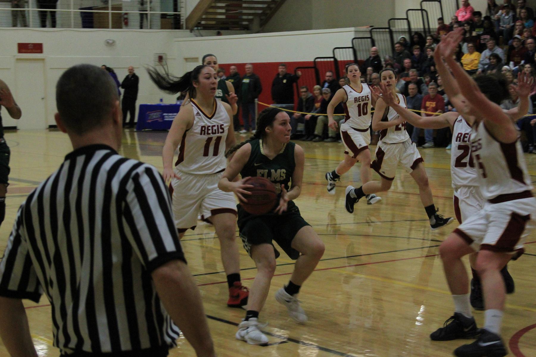 Women's Basketball Falls To Regis In NECC Semis