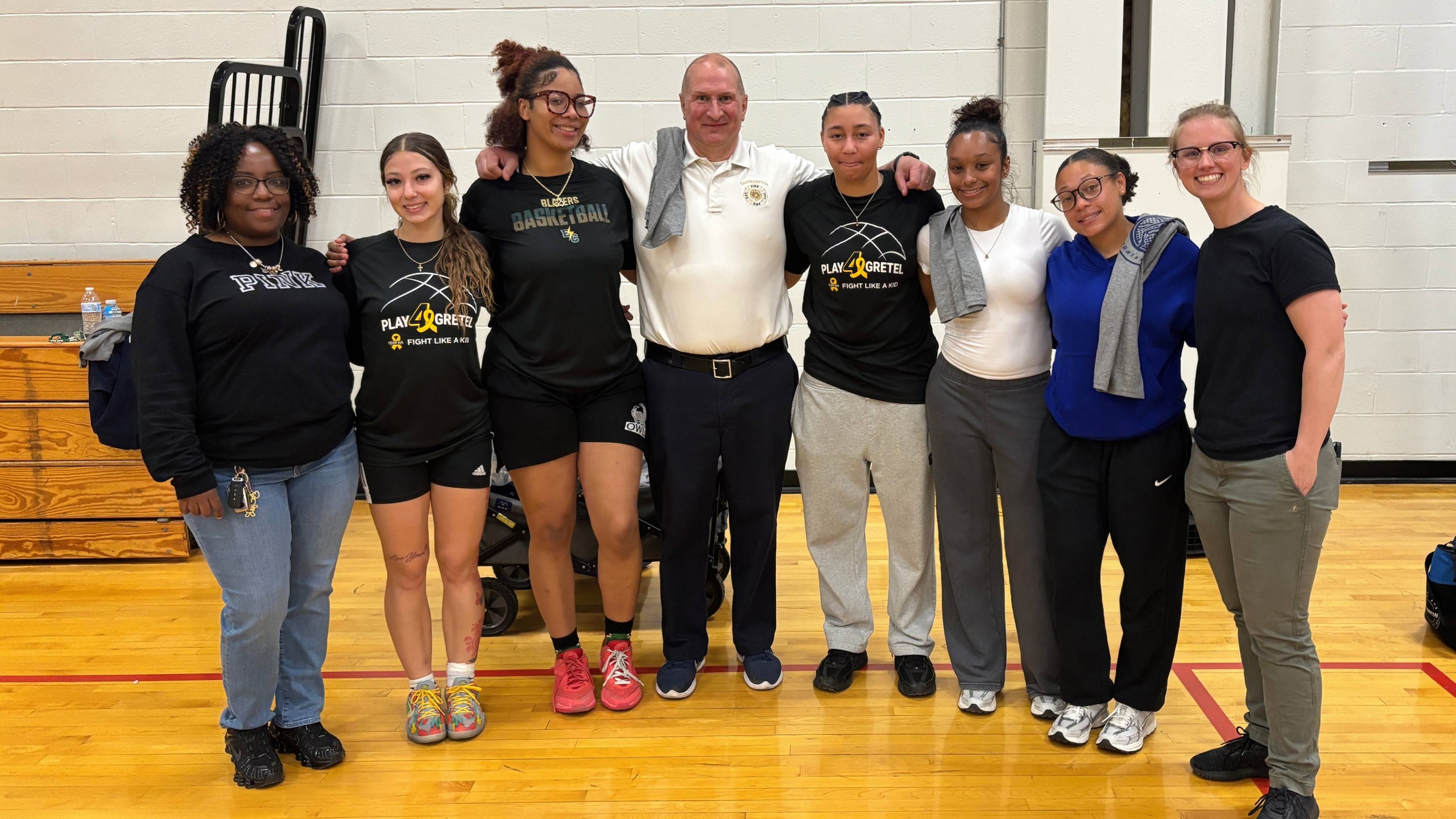Women's Basketball Volunteers with Unity Basketball
