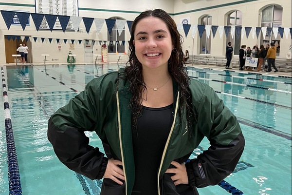 McGillis Sets New 50 Yard Freestyle Record at Meet Against Fighting Scotts and Pride